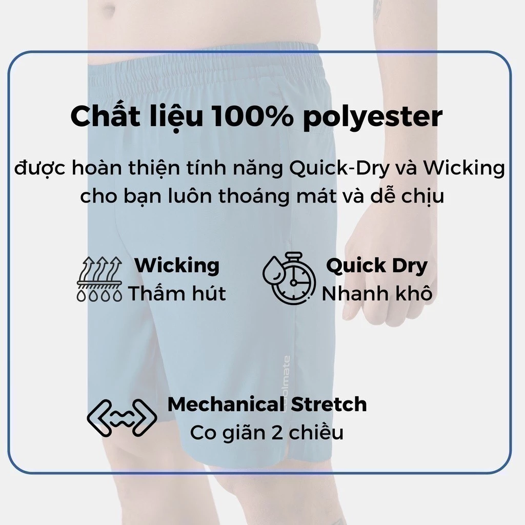Combo 2 quần đùi thể thao nam Short 7inch thoáng khí nhanh khô đa năng Coolmate