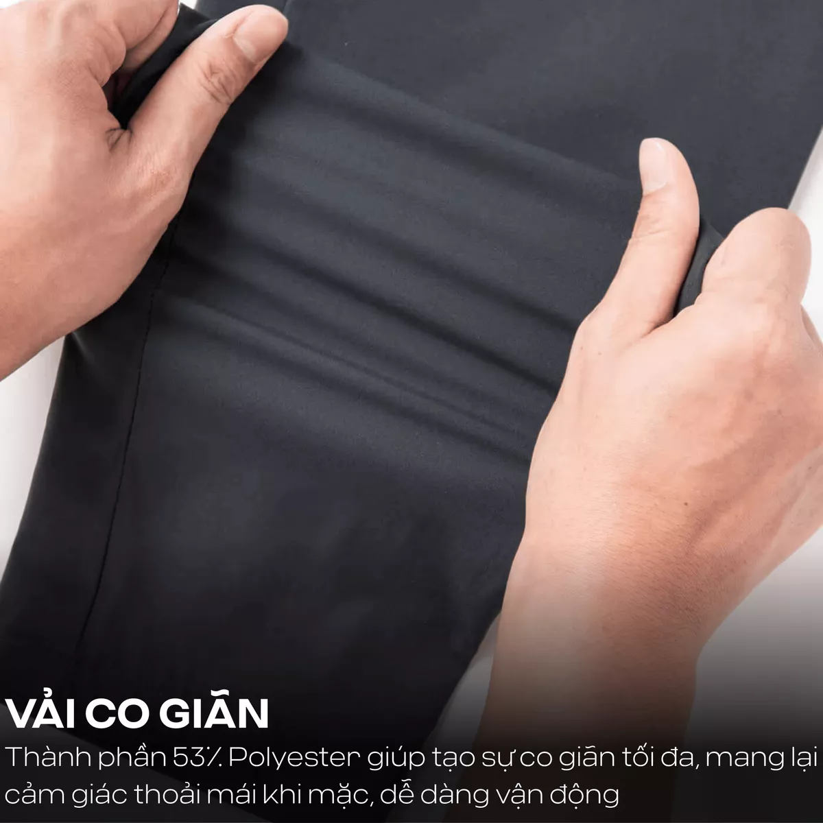 Quần dài nam Daily Pants sợi Sorona, nhuộm Cleandye siêu nhẹ chống nhăn chống tia UV - Coolmate