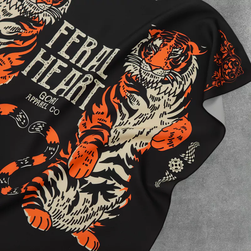 Khăn Vuông Bandanas | GORI - FERAL HEART - Đội đầu , che nắng , đi phượt , phụ kiện thời trang - 60x60