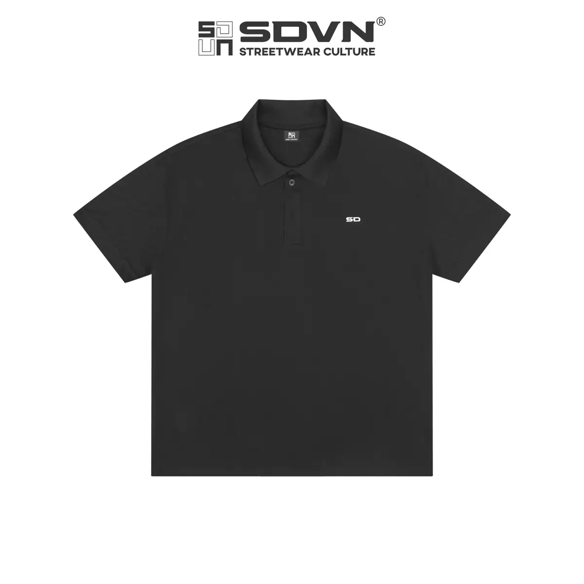 Áo thun polo Boxy  vải cá sấu cotton 100% 4 chiều thoáng mát SDVN