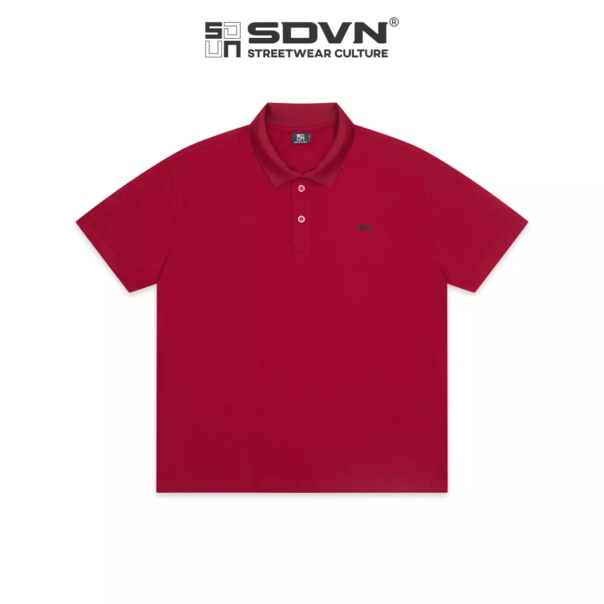 Áo thun polo Boxy  vải cá sấu cotton 100% 4 chiều thoáng mát SDVN