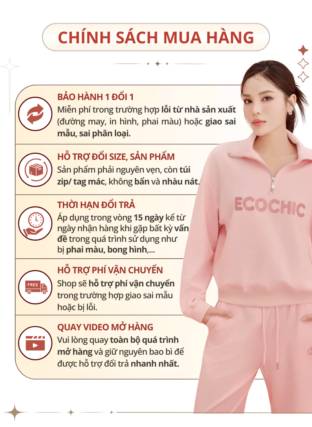 Set Bộ ECOCHIC COSMO SET Áo Cổ Halfzip Logo Thêu Chất Liệu Vải Sợi Xaomi Cao Cấp Chính Hãng B183