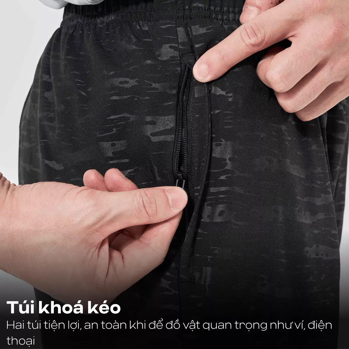 Quần Short nam Ultra Pro thoải mái vận động (có túi khóa kéo) Coolmate