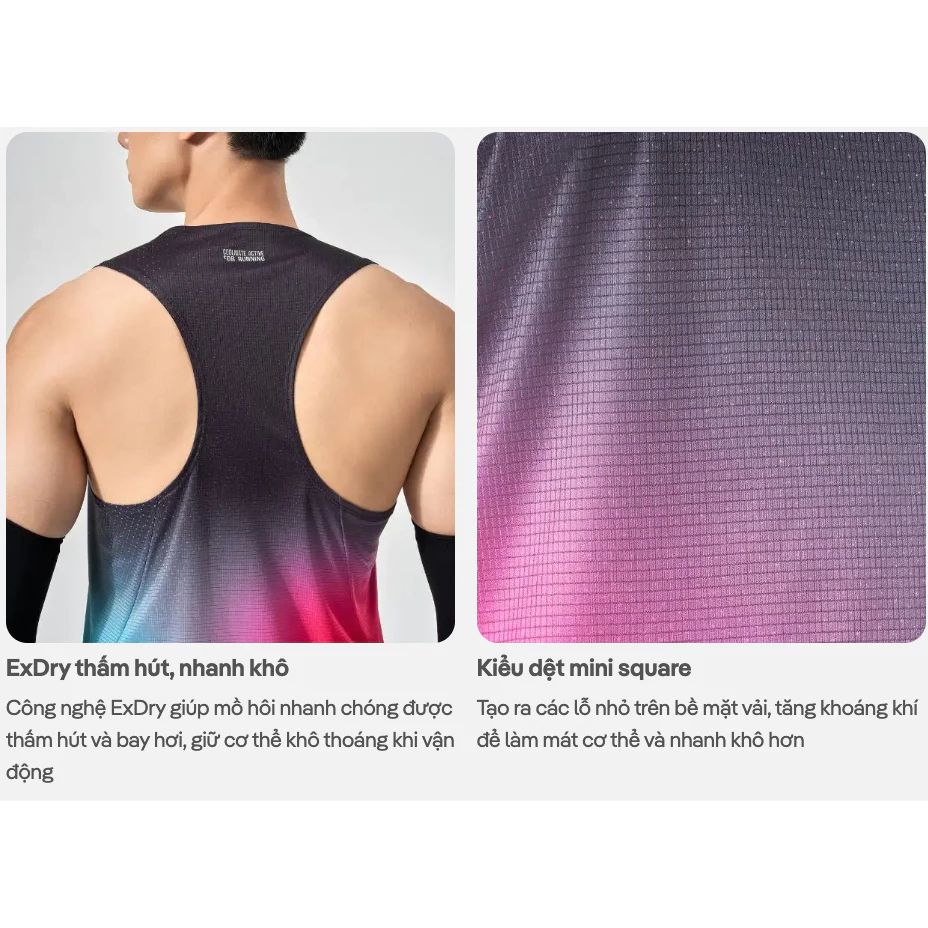 Áo Singlet chạy bộ áo thể thao running thoáng khí thấm hút Coolmate[OUTLET - không đổi trả]