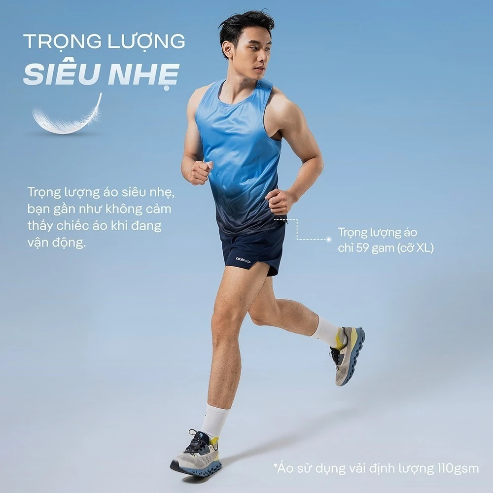 Áo Singlet chạy bộ áo thể thao running thoáng khí thấm hút Coolmate[OUTLET - không đổi trả]