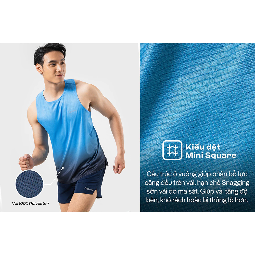 Áo Singlet chạy bộ áo thể thao running thoáng khí thấm hút Coolmate[OUTLET - không đổi trả]