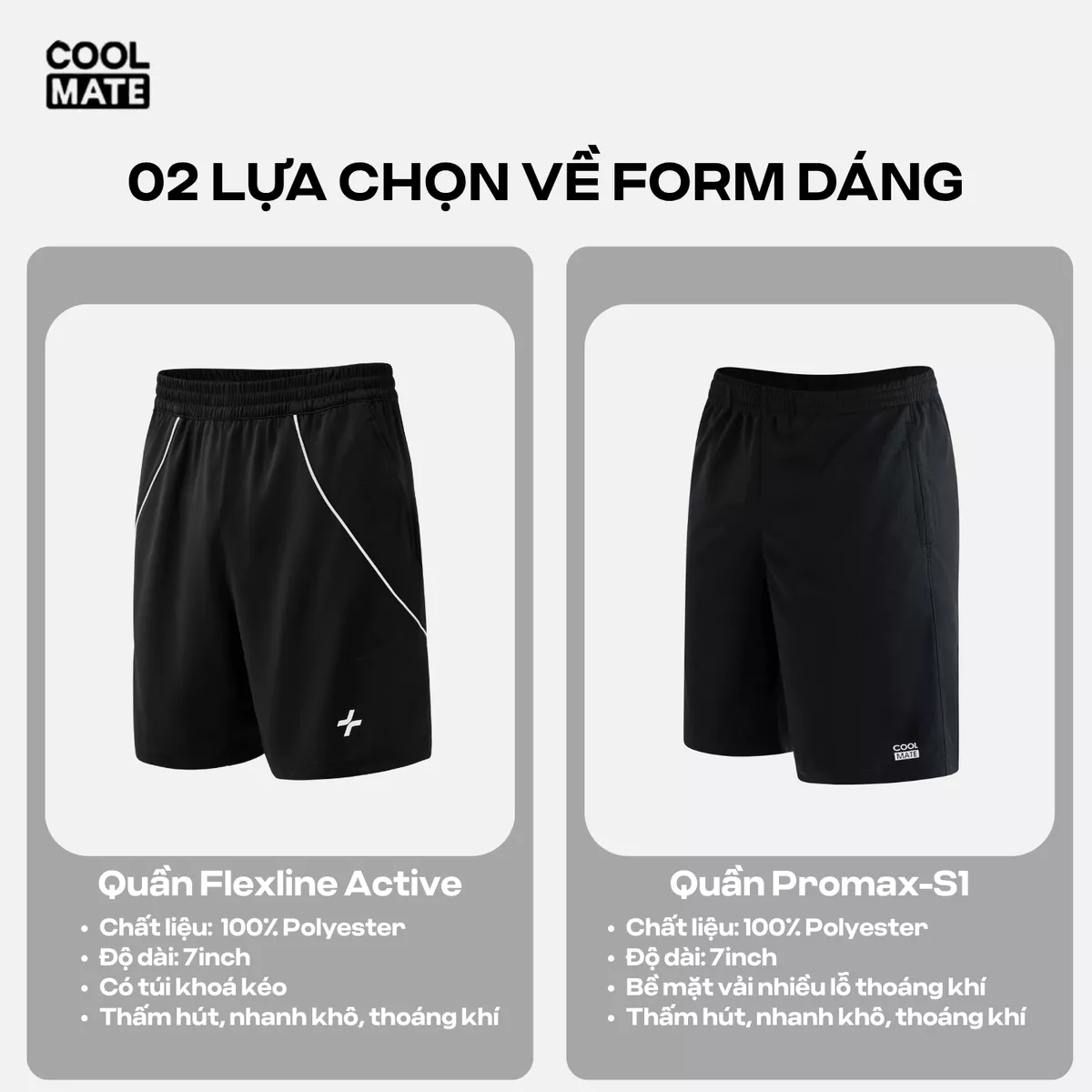[TẶNG TẤT]Set bộ đồ quần áo thể thao nam pickleball FlexLine Active Thoáng khí thấm hút tốt Coolmate