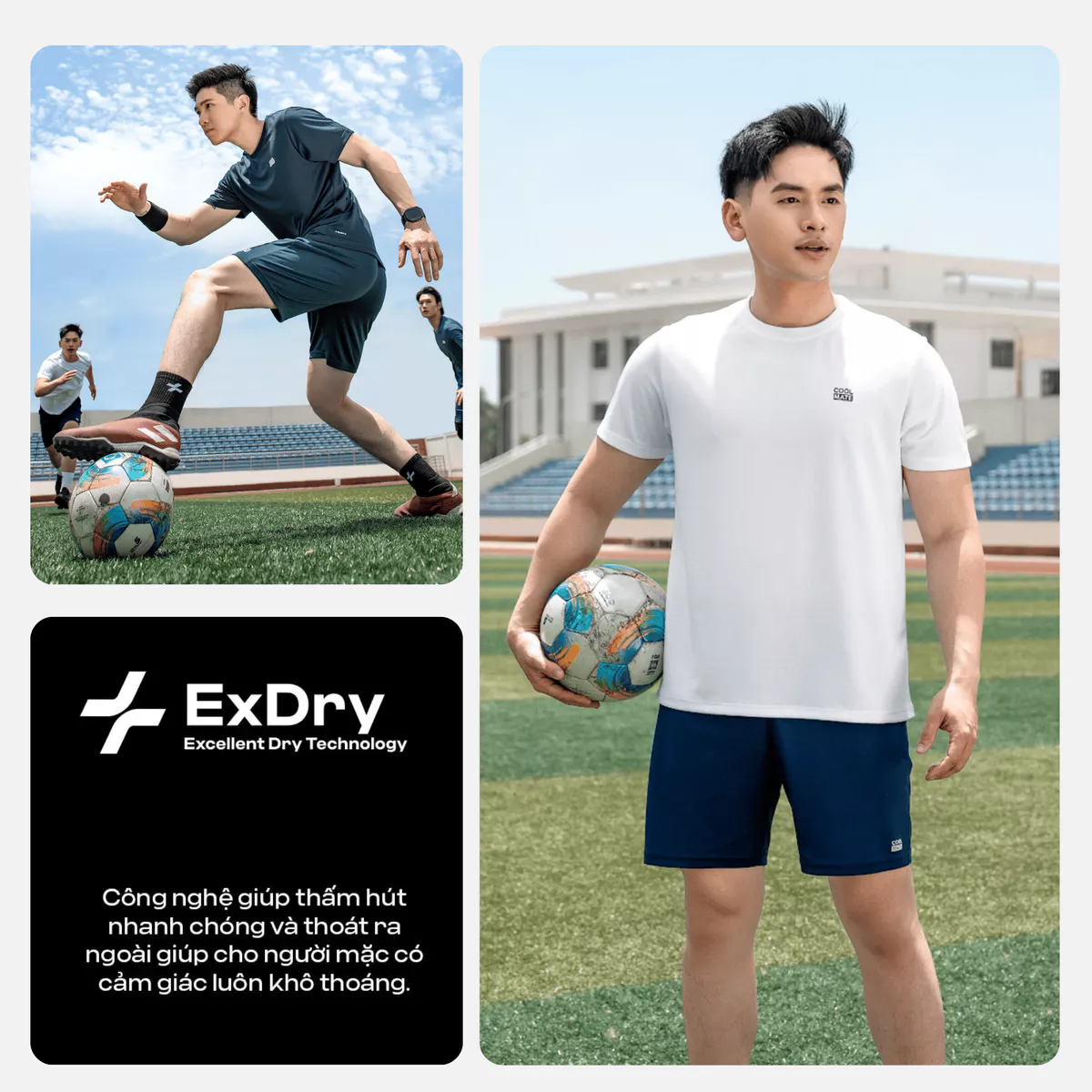 ÁO THUN thể thao nam ProMax S1, áo tập Gym, chạy bộ Pickleball, Tennis thoáng khí, thấm hút Coolmate