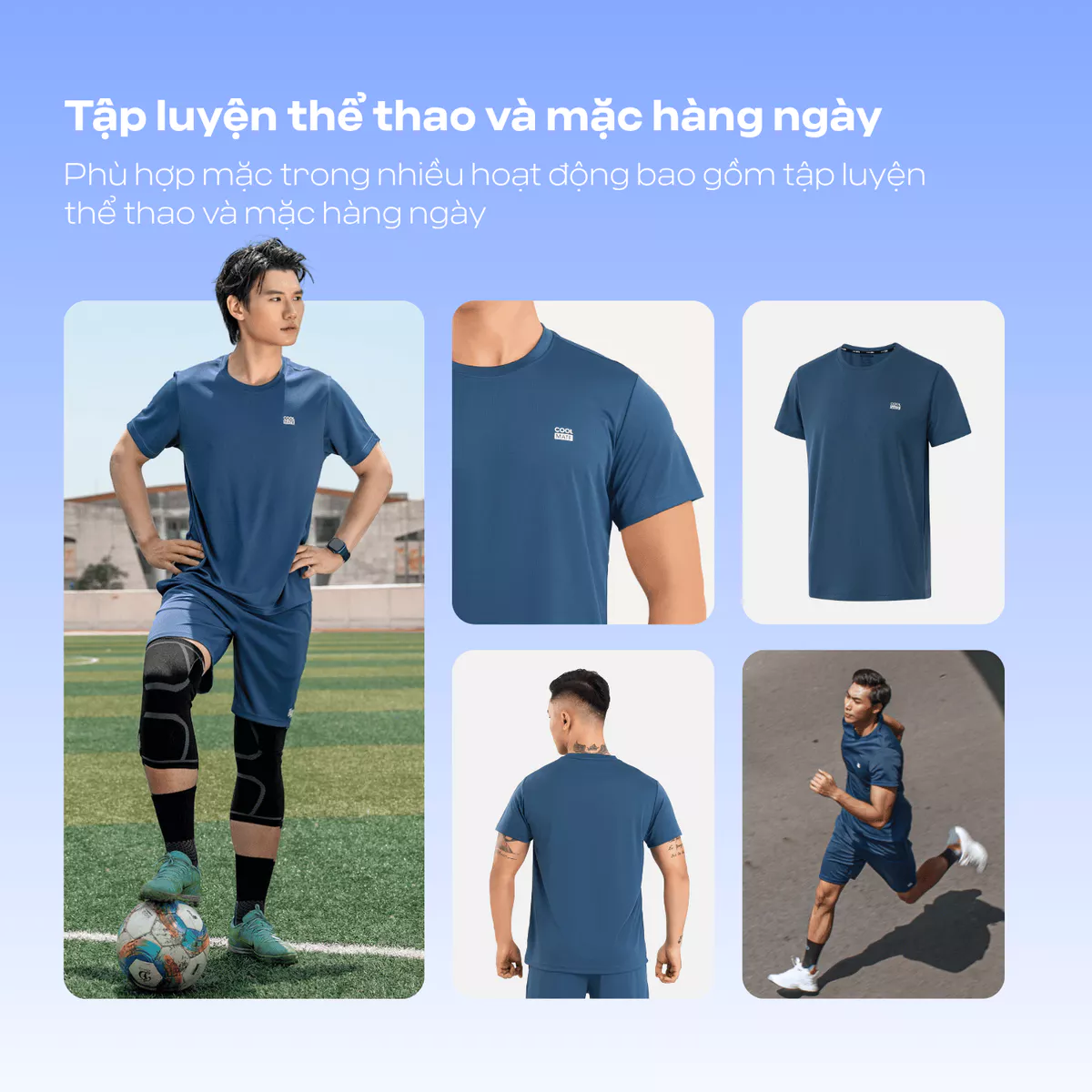 ÁO THUN thể thao nam ProMax S1, áo tập Gym, chạy bộ Pickleball, Tennis thoáng khí, thấm hút Coolmate