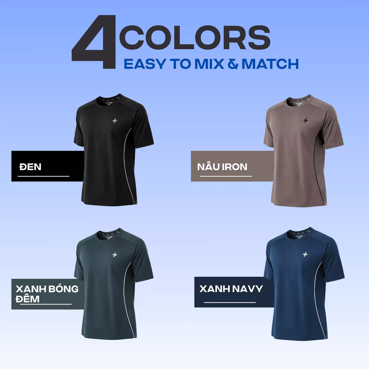 Áo thun Tshirt thể thao nam Pickleball Tennis FlexLine Active thấm hút, thoáng khí, Coolmate