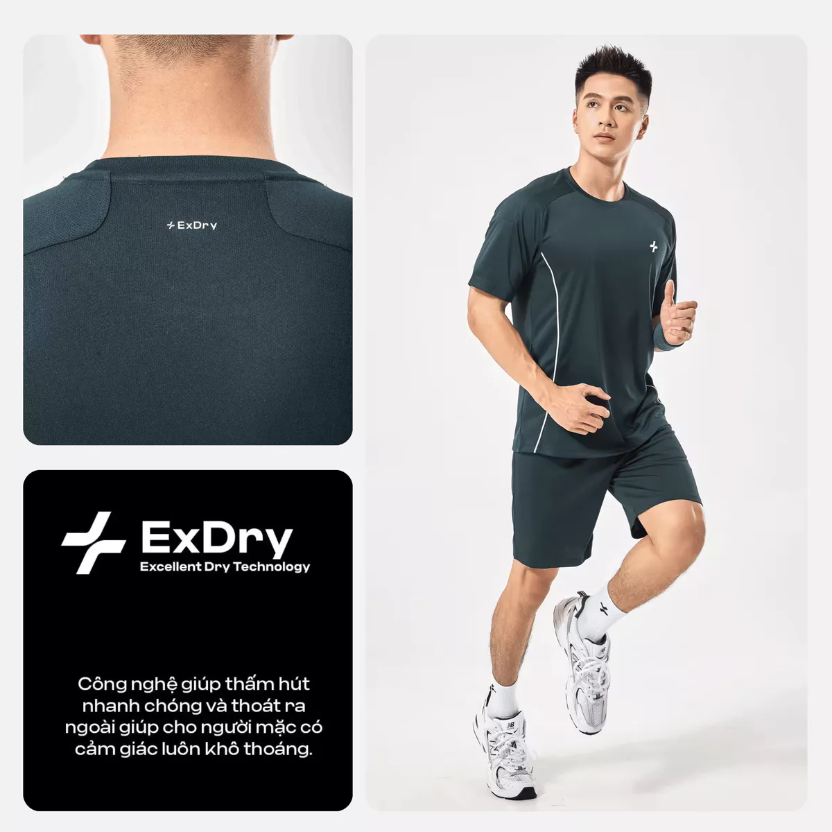 Áo thun Tshirt thể thao nam Pickleball Tennis FlexLine Active thấm hút, thoáng khí, Coolmate