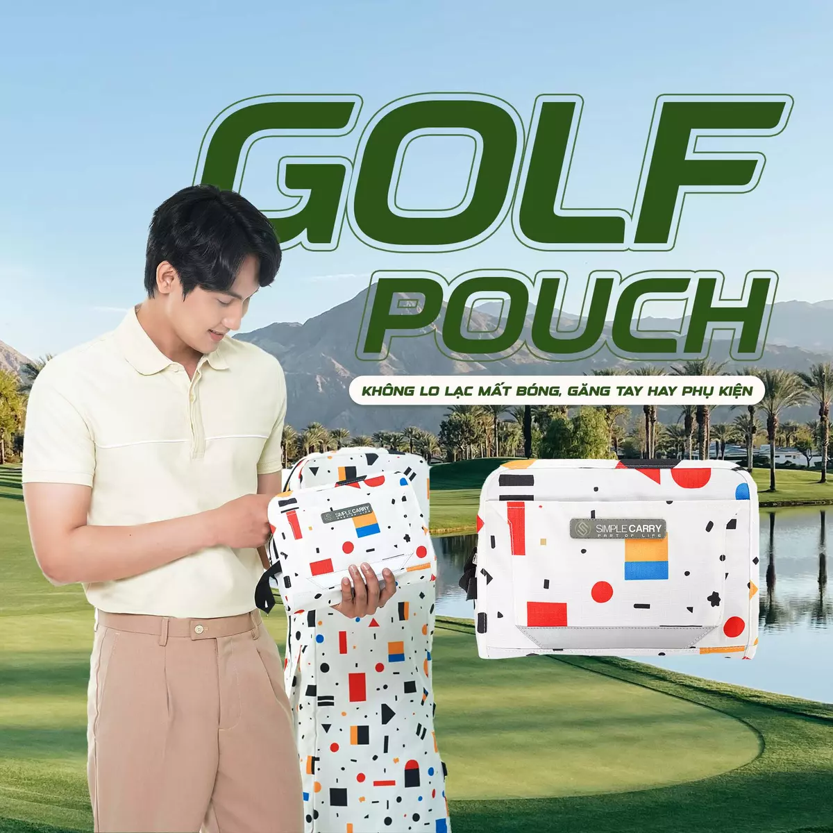 Túi Golf Pouch Cầm Tay SimpleCarry - 골프 파우치 Phụ Kiện Chơi Golf