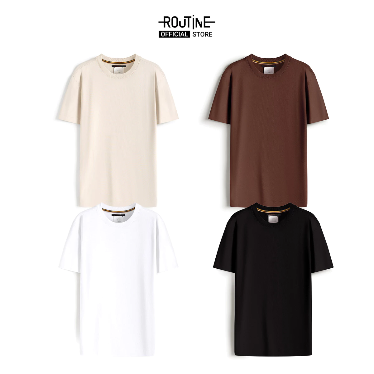 [ĐƠN 699K TẶNG VỚ] Áo Thun Tay Ngắn Vải S.Café Form Fitted - Routine 10S25TSS079