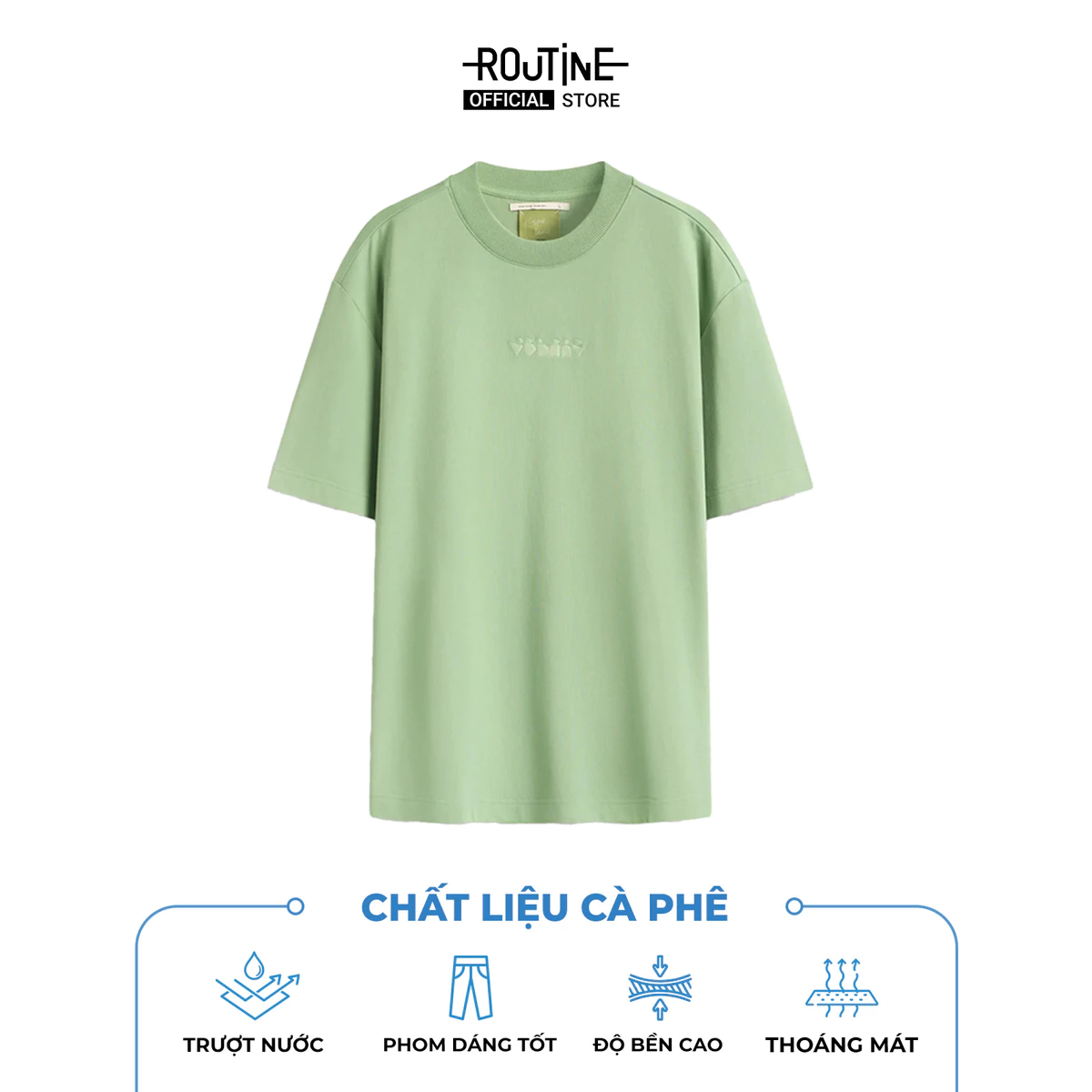 [ĐƠN 699K TẶNG VỚ] Áo Thun Tay Ngắn Vải S.Café Thêu Icon Form Loose - Routine 10S25TSS008