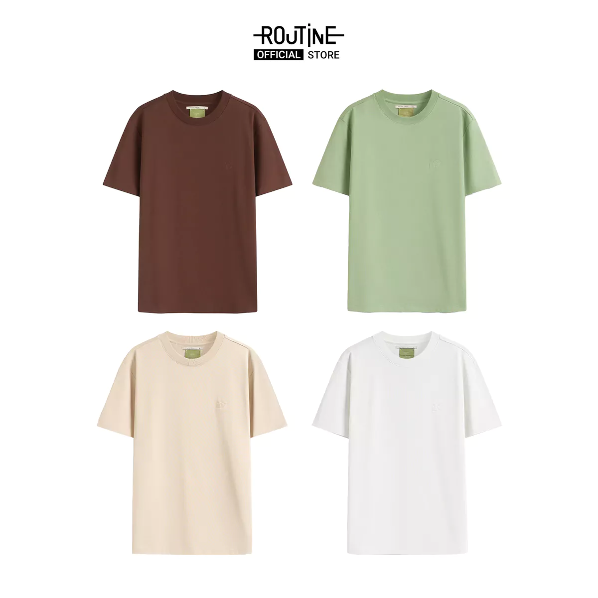 [ĐƠN 699K TẶNG VỚ] Áo Thun Tay Ngắn Vải S.Café Thêu Icon Form Fitted - Routine 10S25TSS006