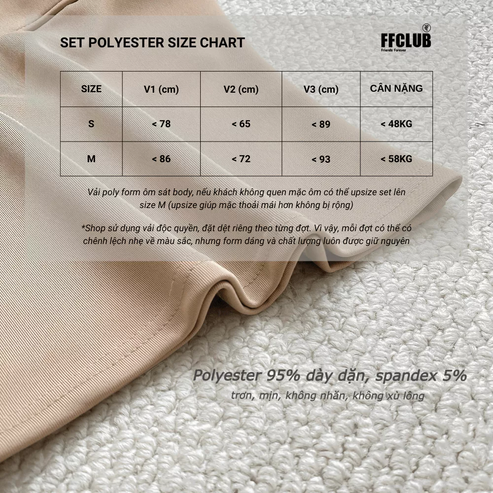 Áo Hai Dây Basic Chiết Eo Vải Poly Cao Cấp FFCLUB