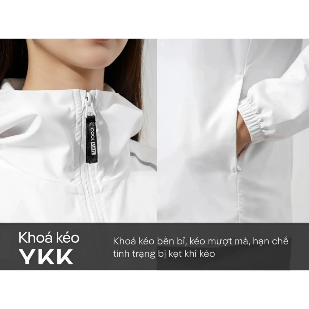 Áo khoác gió nam nữ unisex daily wear siêu nhẹ, trượt nước và chống tia UV Coolmate