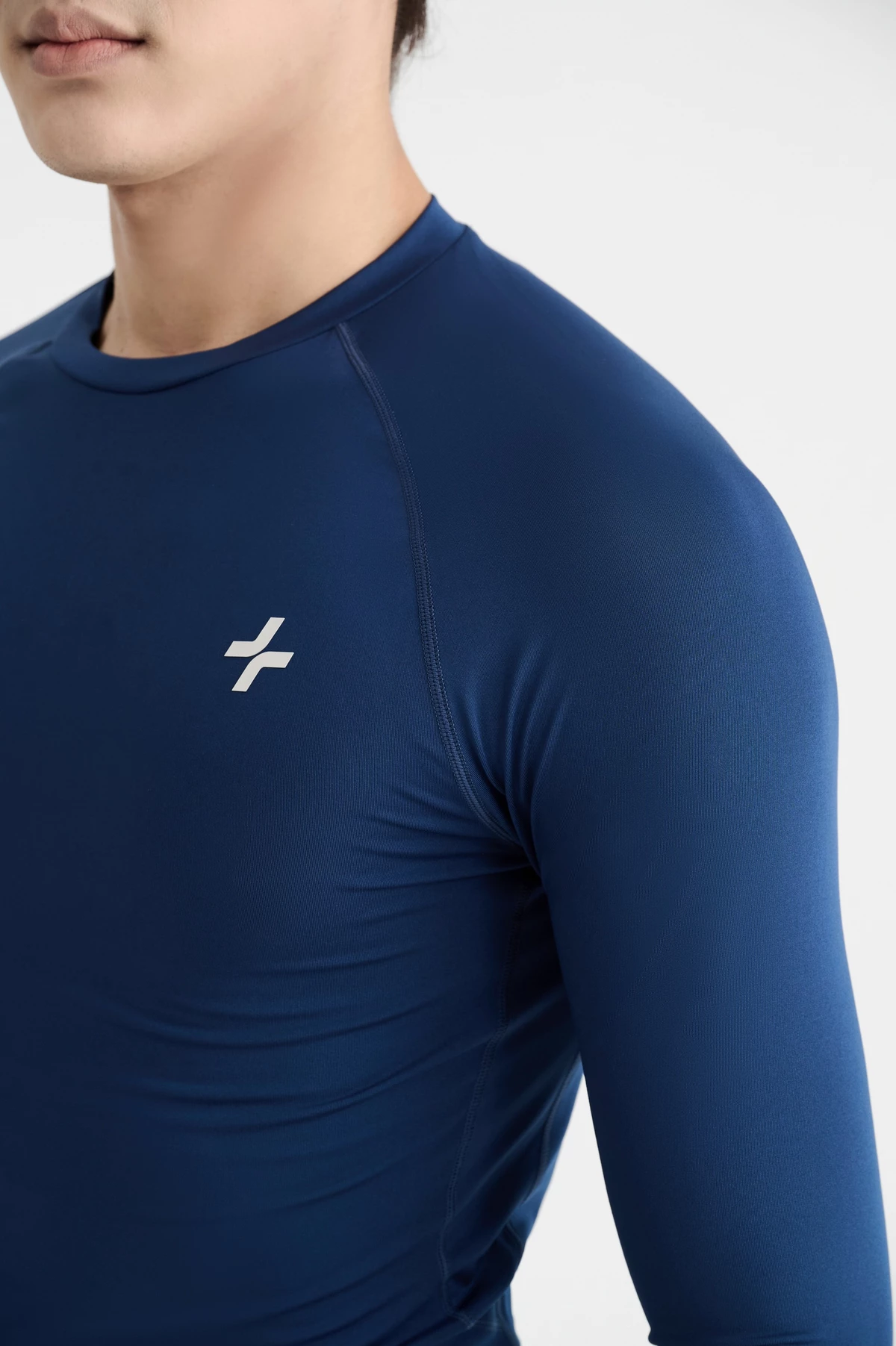 Áo thun thể thao nam dài tay Logo Active form Slim fit tập Gym Pickeball thấm hút Coolmate