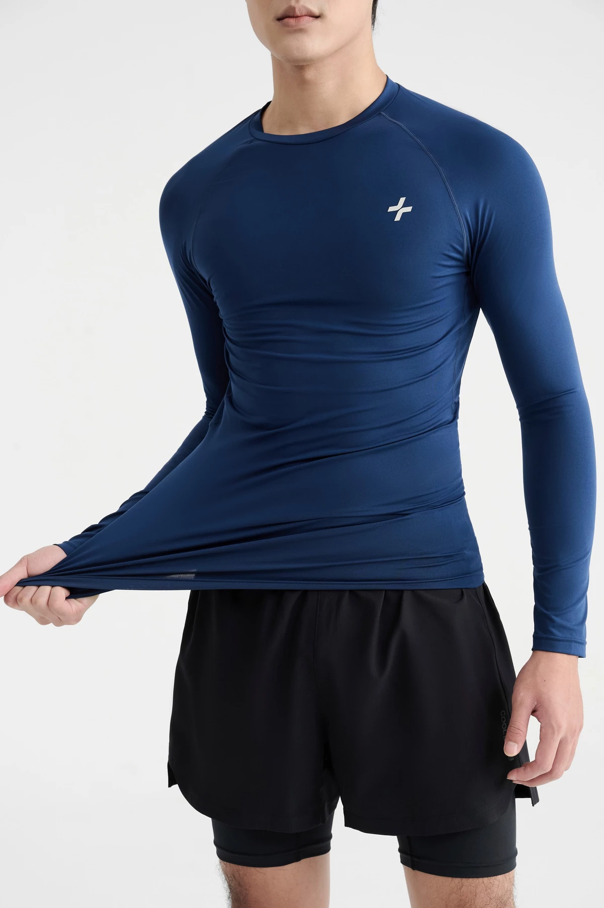 Áo thun thể thao nam dài tay Logo Active form Slim fit tập Gym Pickeball thấm hút Coolmate