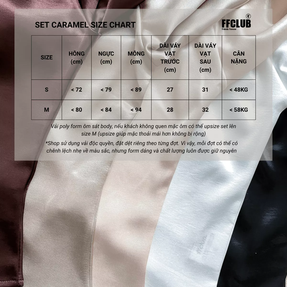 Set Áo lụa Lệch Vai Tay Loe Phối Chân Váy lụa CARAMEL FFCLUB