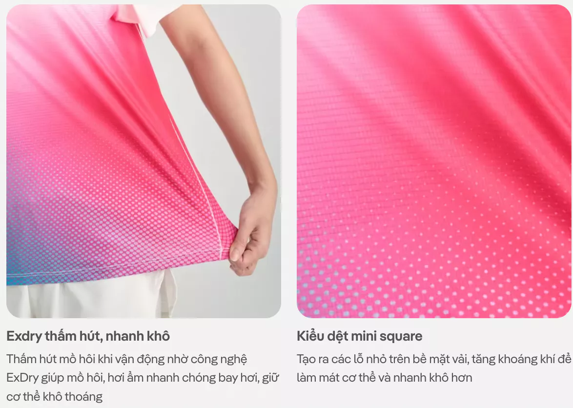 Áo thun chạy bộ unisex nam nữ thấm hút, nhanh khô, siêu nhẹ logo Coolmate