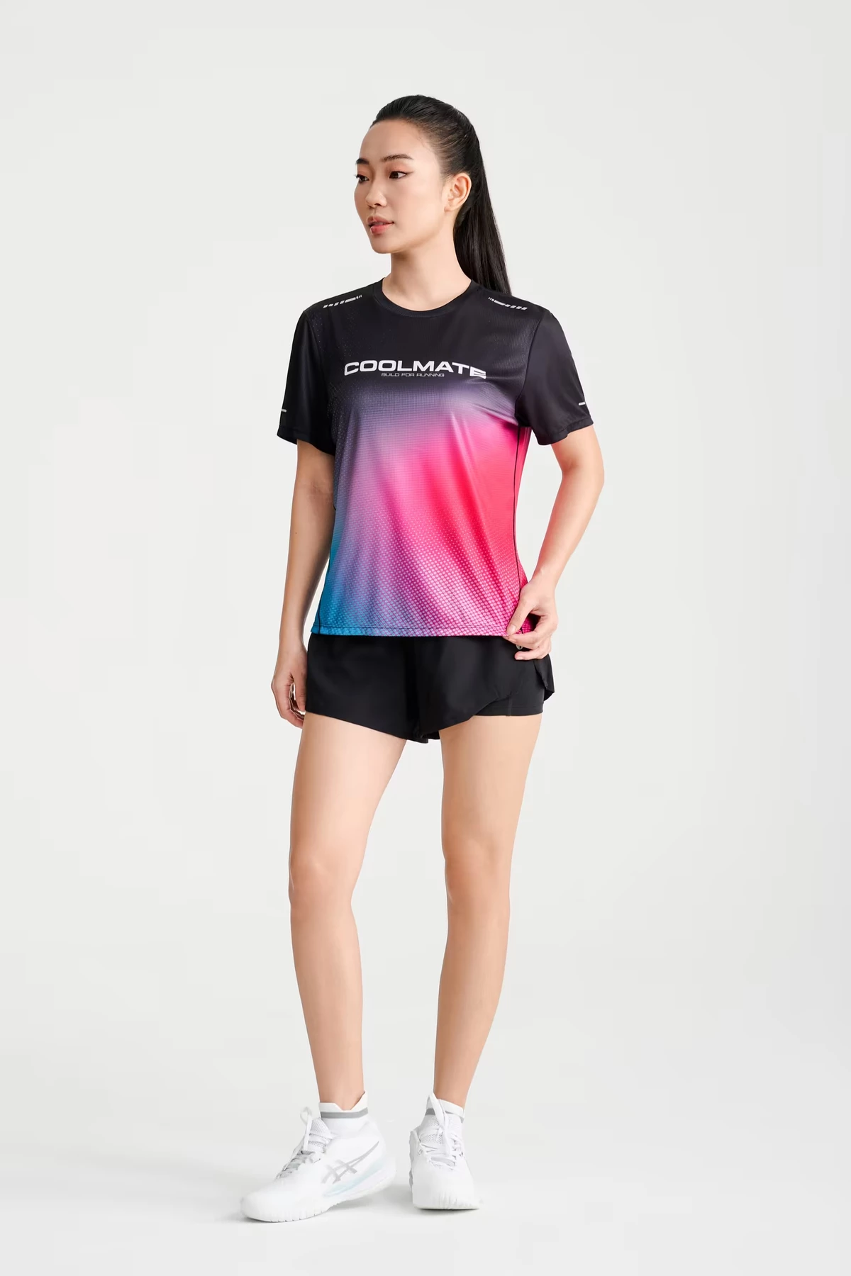 Áo thun chạy bộ unisex nam nữ thấm hút, nhanh khô, siêu nhẹ logo Coolmate