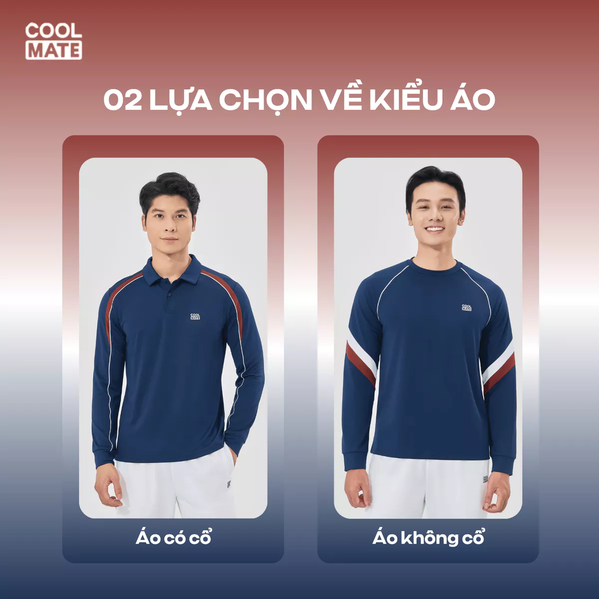 Set bộ thể thao nam Pickleball Promax Flexline Áo dài tay + Quần đùi thấm hút tốt Coolmate