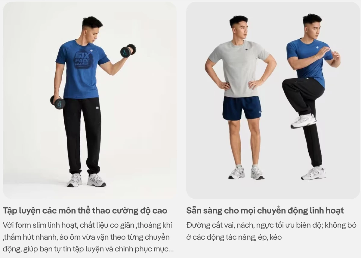 [VOUCHER 45%]Áo thun nam cotton thể thao, tập gym training công nghệ mới hidden graphic Coolmate