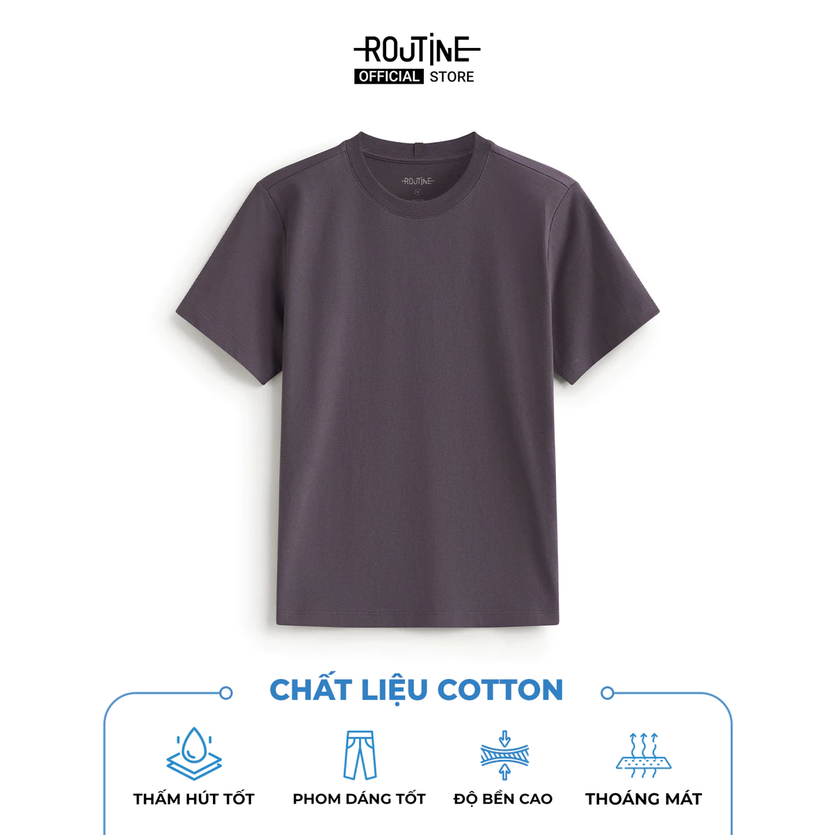 [ĐƠN 699K TẶNG VỚ] Áo Thun Nữ Tay Ngắn Trơn 100% Cotton Form Regular - Routine 10S24TSSW001