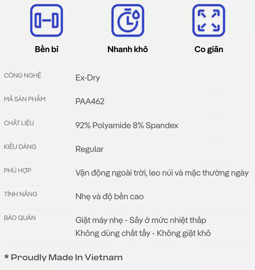 Quần túi hộp Utility lightweight co giãn, quần Outdoor du lịch dạo phố Coolmate KHÔNG ĐỔI TRẢ