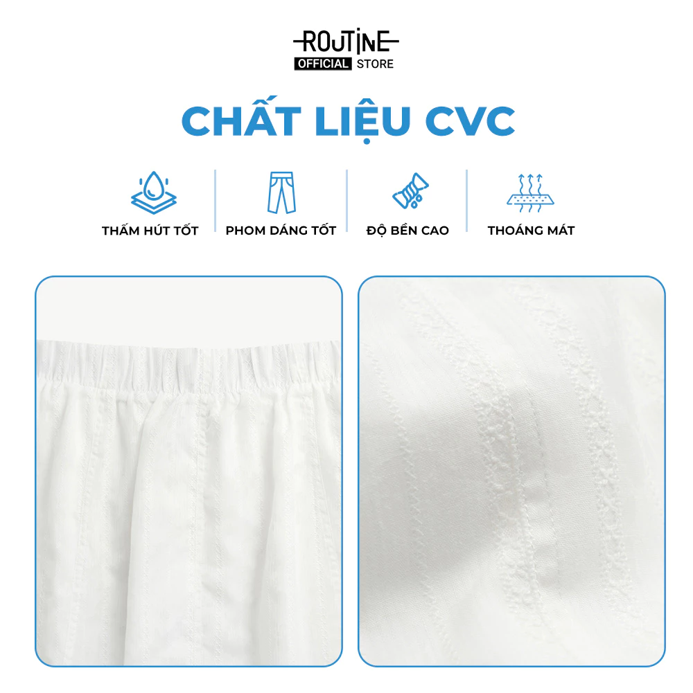 Chân Váy Nữ Lưng Thun Form A Line - Routine 10F25SKIW009