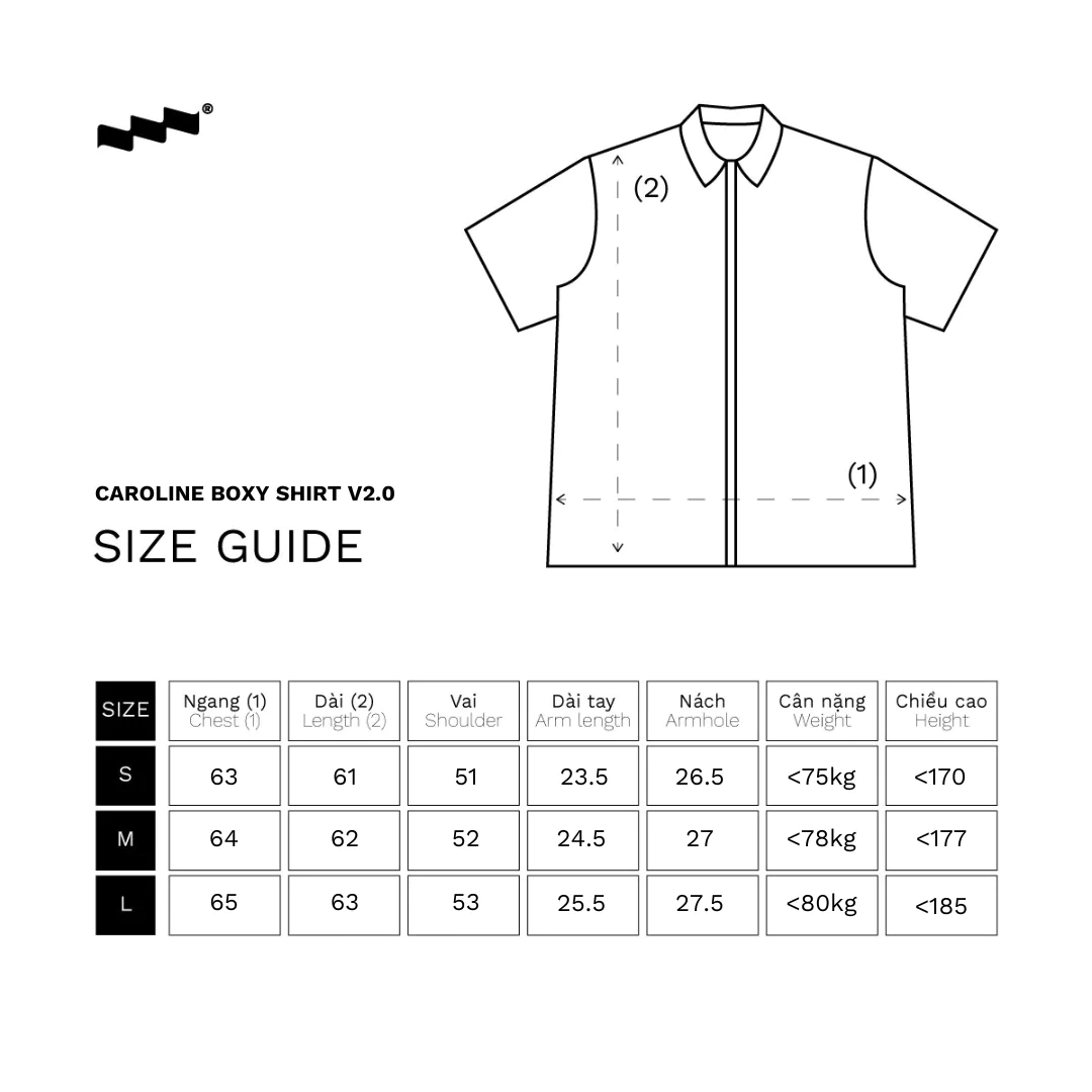 Áo Sơ Mi Caro Tay Ngắn Phom Boxy Unisex LIDER CAROLINE BOXY SHIRT