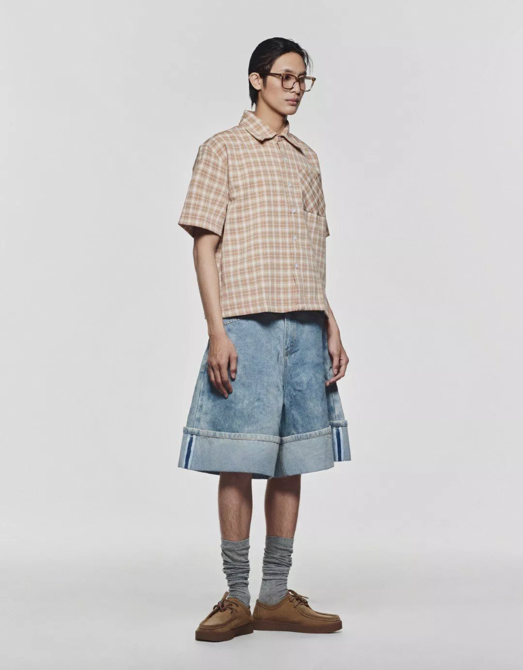 Áo Sơ Mi Caro Tay Ngắn Phom Boxy Unisex LIDER CAROLINE BOXY SHIRT