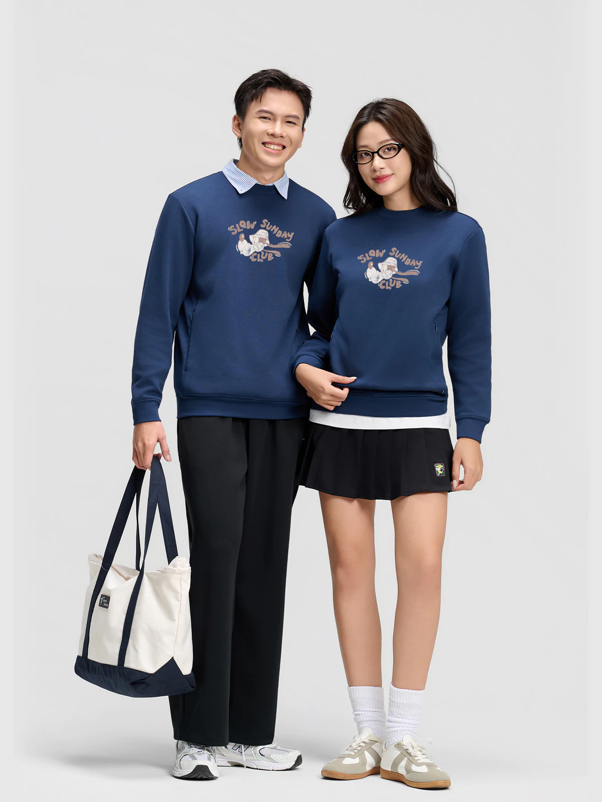 Áo nỉ Sweatshirt nam nữ unisex All-day IN Slow Sunday Club mềm mại, giữ ấm tốt Coolmate