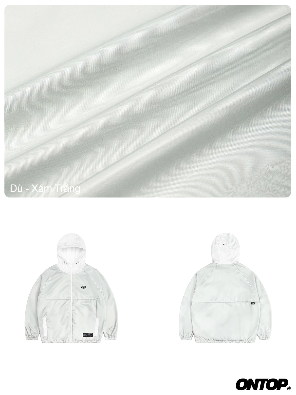 Áo khoác gió phối màu nam nữ ONTOP có mũ chống nắng Explorer Jacket | O-AK6-XT