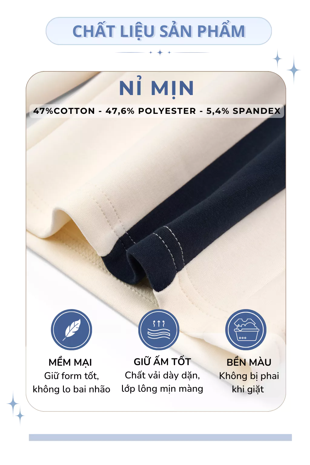 Set Bộ Nỉ Mịn ECOCHIC Khoá Halfzip Cổ Cao Logo Ngực Quần Suông Phối Line Chất Liệu Cao Cấp B197