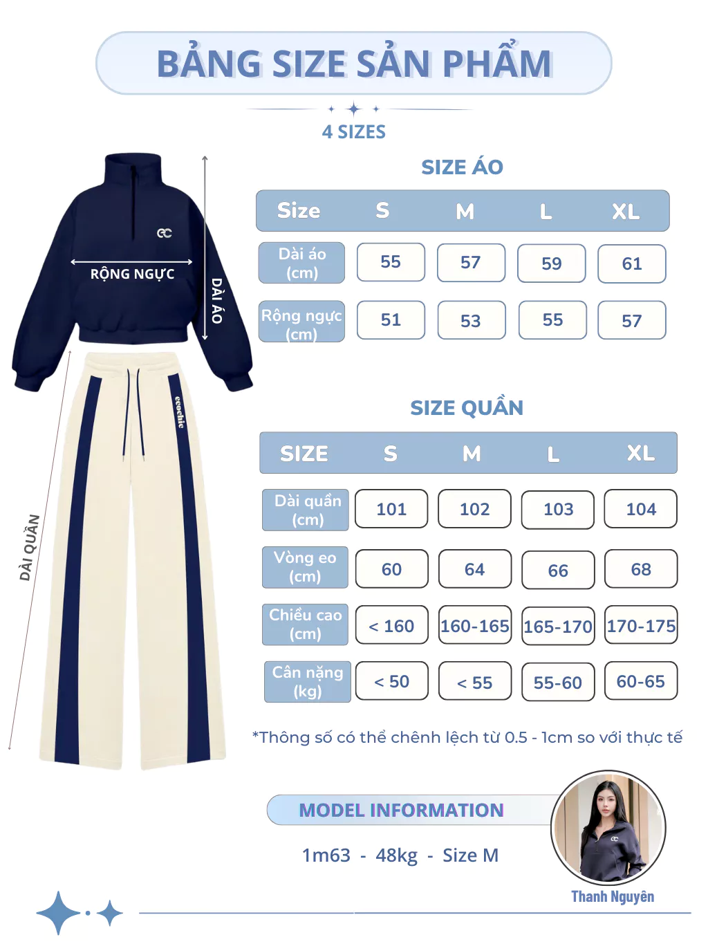 Set Bộ Nỉ Mịn ECOCHIC Khoá Halfzip Cổ Cao Logo Ngực Quần Suông Phối Line Chất Liệu Cao Cấp B197