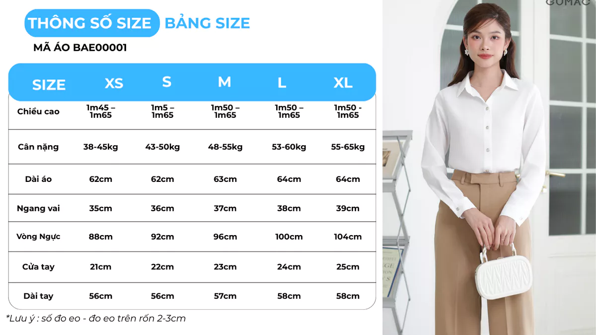 [MUA 2 GIẢM 80K] Áo Sơ Mi Nữ Tay Dài GUMAC Áo Kiểu Công Sở Lụa Mango Trơn Basic Mềm Mát Cao Cấp BAE00001 - 6211