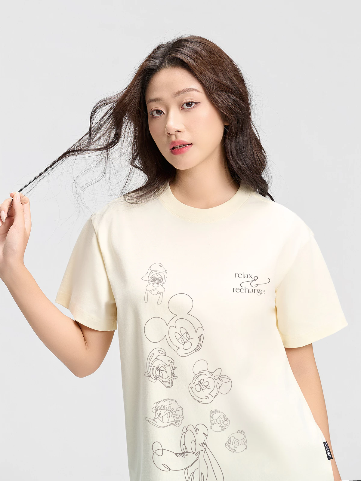 [BST MIRL]Áo thun nam nữ 100% Cotton Relaxed Fit IN Floating Mickey & Friends - Áo đôi Coolmate