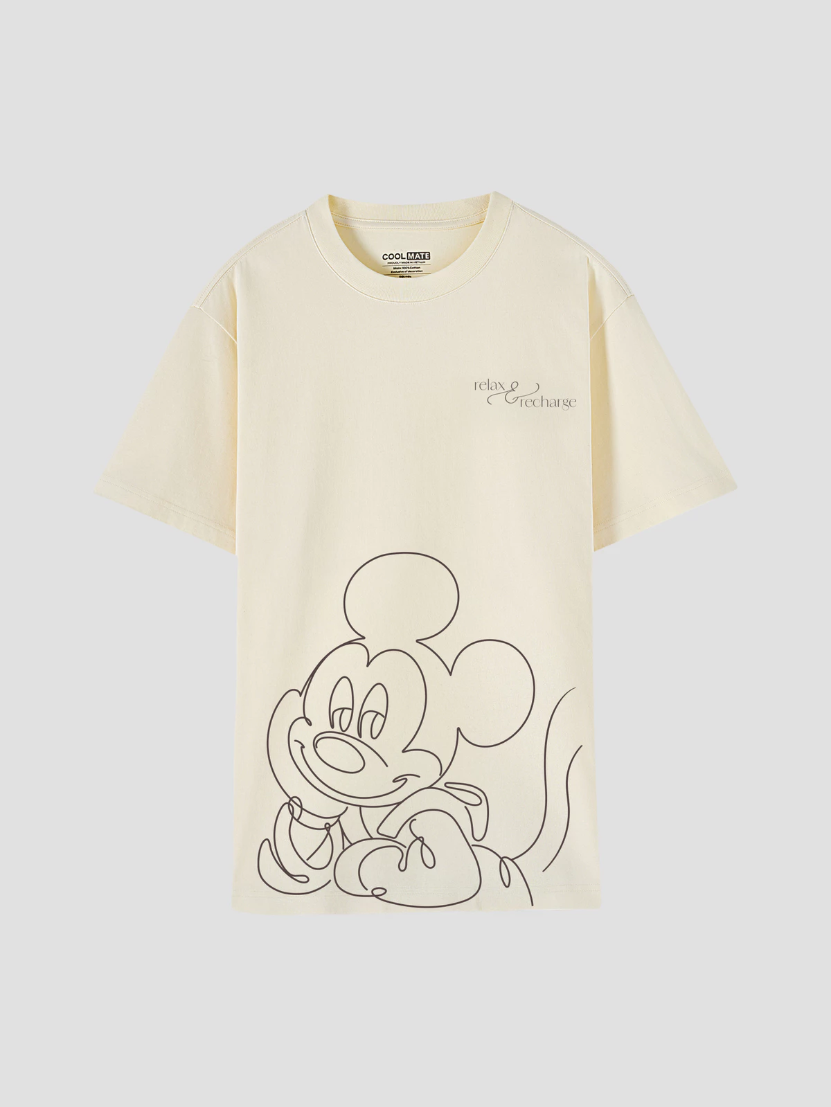 [MUA 2 GIẢM 5%][BST MIRL]Áo thun nam nữ 100% Cotton Relaxed Fit IN Relax & Recharge - Coolmate