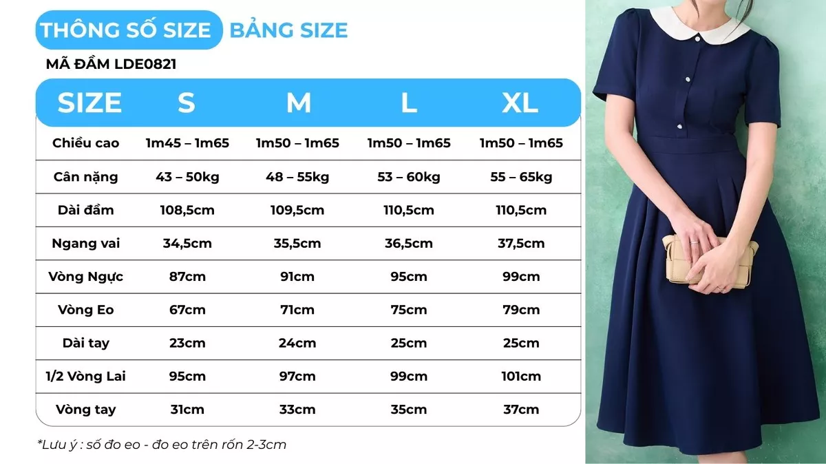 Đầm Chữ A Nữ GUMAC Váy Công Sở Xòe Bigsize Phối Cổ Bâu Sen Tiểu Thư Có Túi Vải Cotton LDE0821