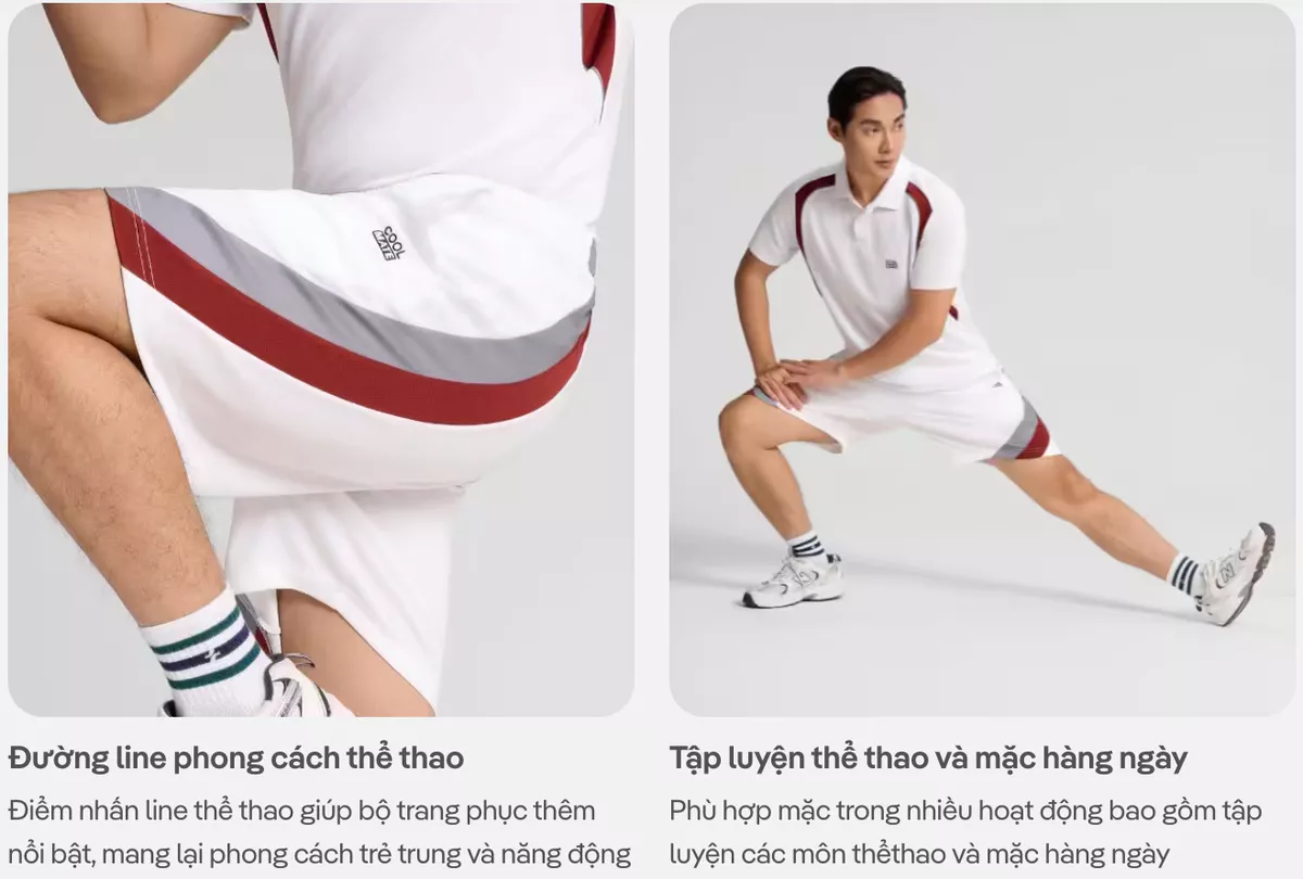 [MUA 2 GIẢM 5%]Quần short thể thao nam Promax Sideflow thấm hút nhanh khô thoáng khí Coolmate