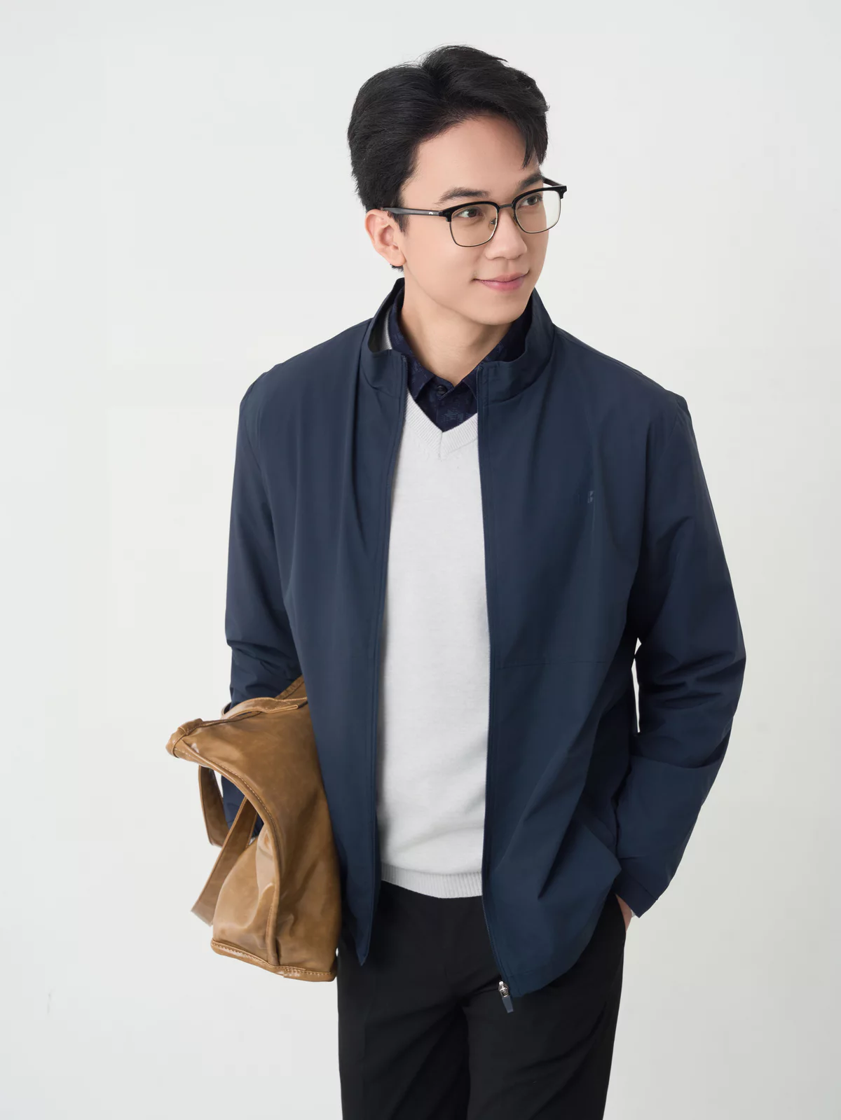 Áo Khoác Nam Thời Trang Lót Lông Cổ Trụ 5S FASHION, Nhẹ, Ấm, Lịch Lãm 01-M0AKHR5005