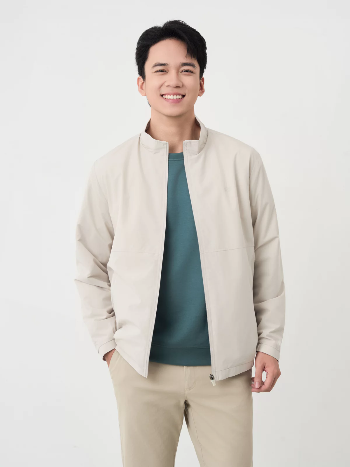 Áo Khoác Nam Thời Trang Lót Lông Cổ Trụ 5S FASHION, Nhẹ, Ấm, Lịch Lãm 01-M0AKHR5005