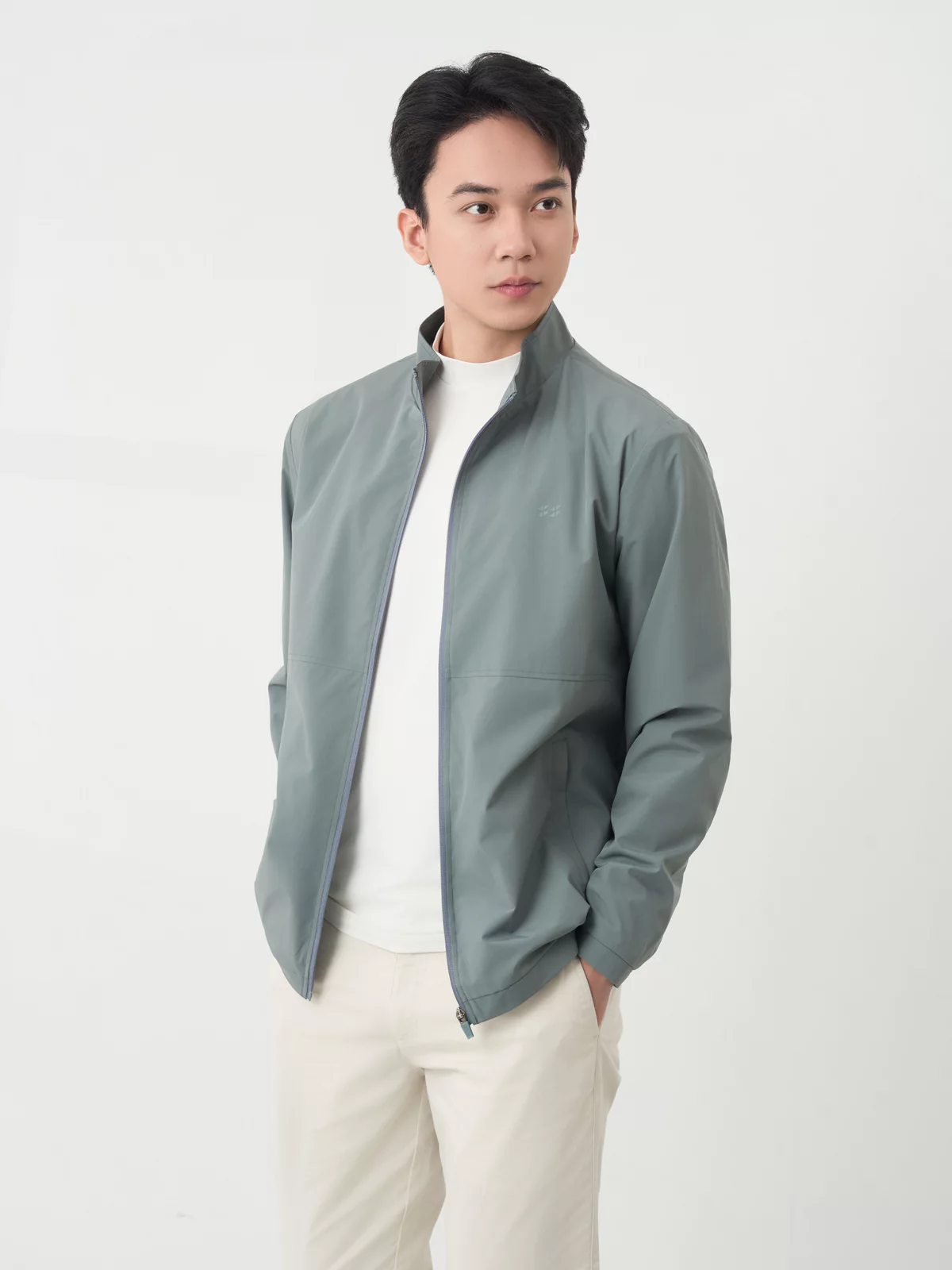 Áo Khoác Nam Thời Trang Lót Lông Cổ Trụ 5S FASHION, Nhẹ, Ấm, Lịch Lãm 01-M0AKHR5005