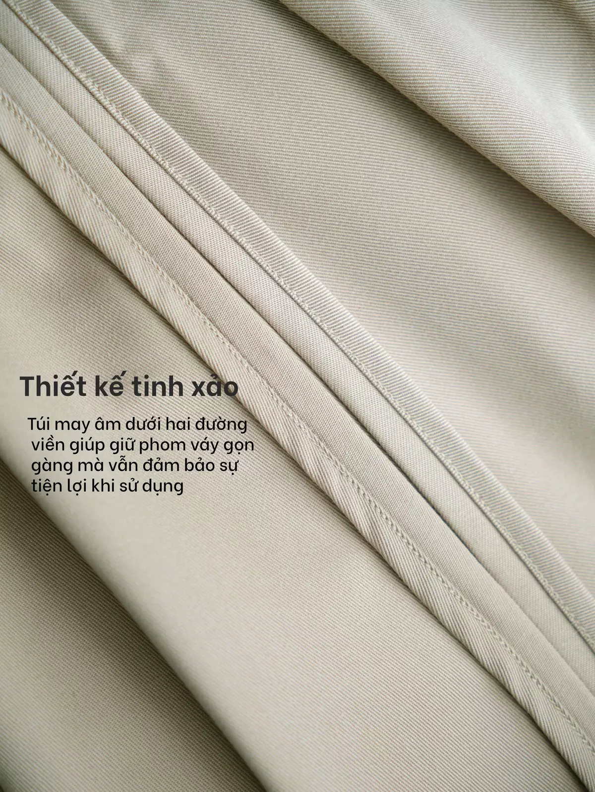 Chân Váy Ngắn Kaki Xếp Ly Dáng Xòe, Váy Xòe Ngắn Có Quần Bảo Hộ - Kiki Skirt - THE J STUDIO