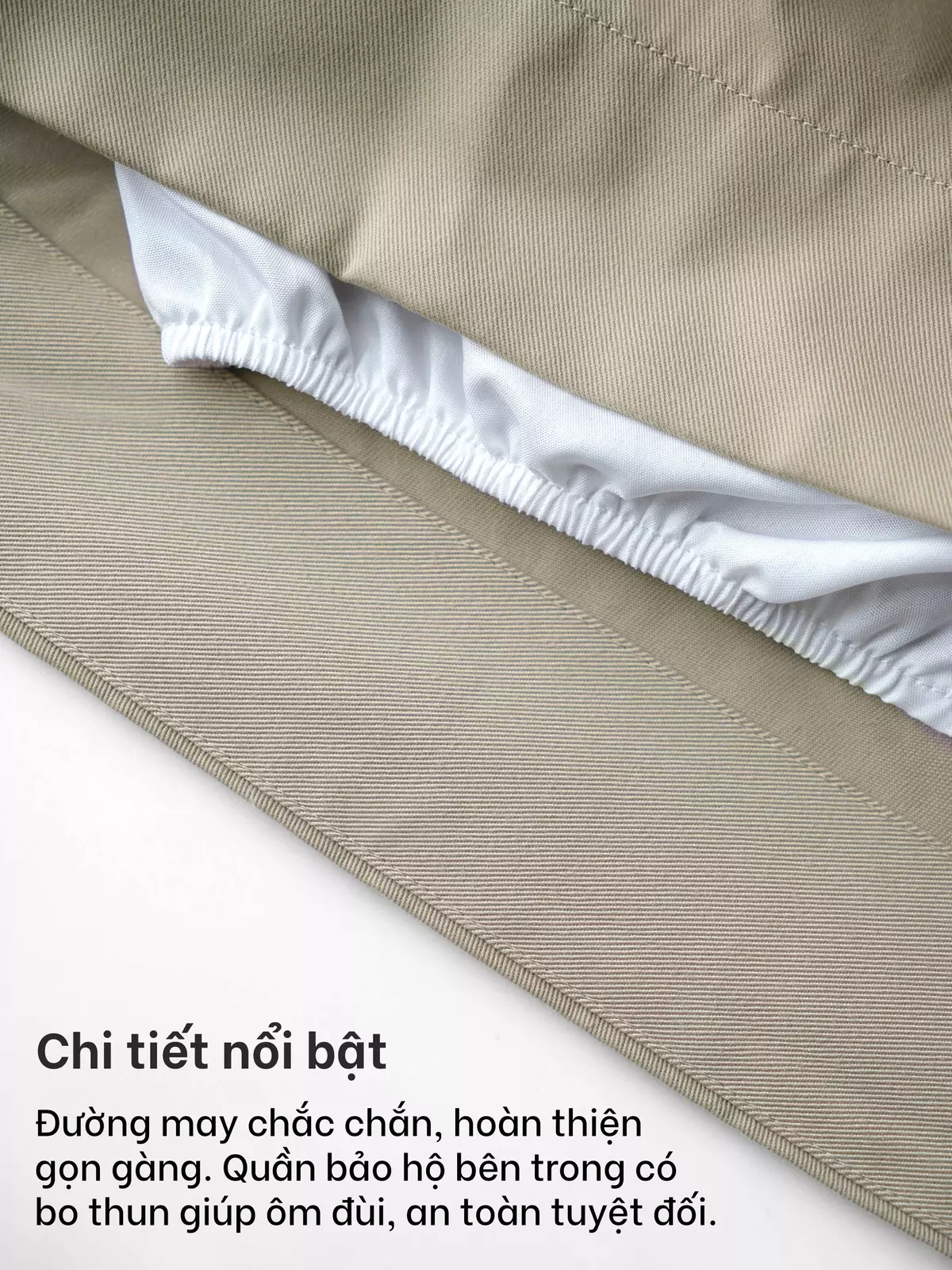 Chân Váy Ngắn Kaki Xếp Ly Dáng Xòe, Váy Xòe Ngắn Có Quần Bảo Hộ - Kiki Skirt - THE J STUDIO