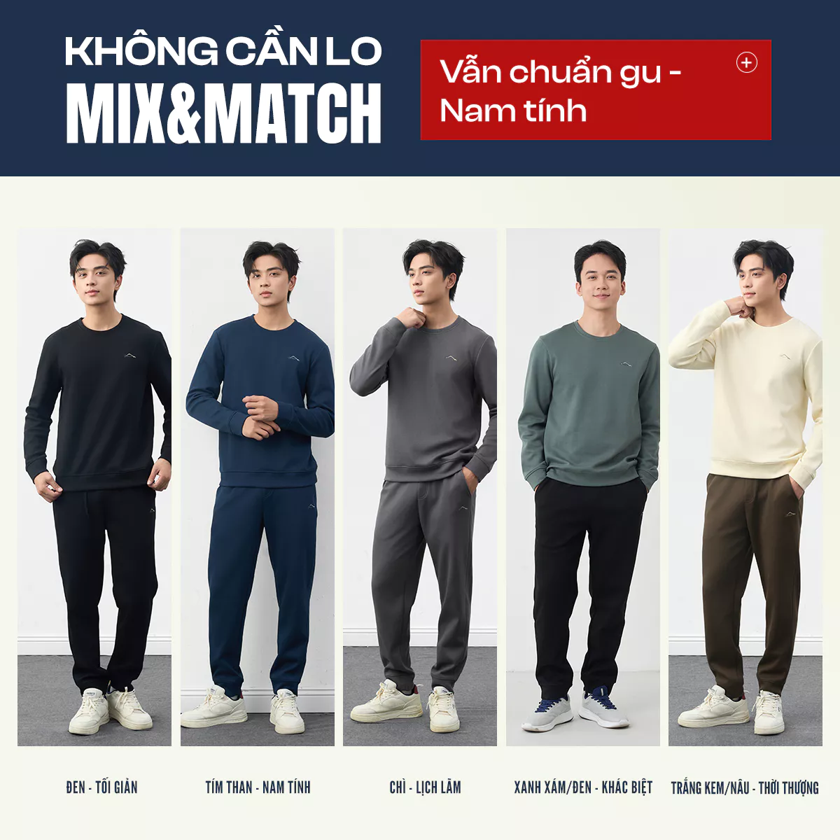 Quần Áo Nỉ Nam 5S FASHION Thêu Tinh Tế, Thiết Kế Basic Dễ Mặc 01-MBNI25013
