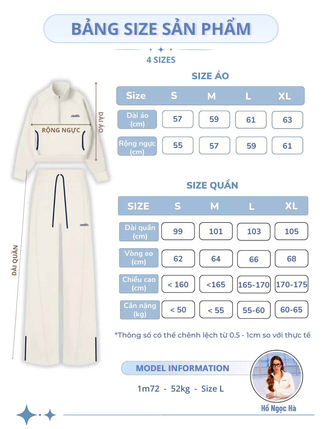 Set Bộ Nỉ Mịn ECOCHIC FORMLINE SET Khoá Áo Halfzip Quần Ống Suông Phối Viền Cao Cấp Chính Hãng HNH B198