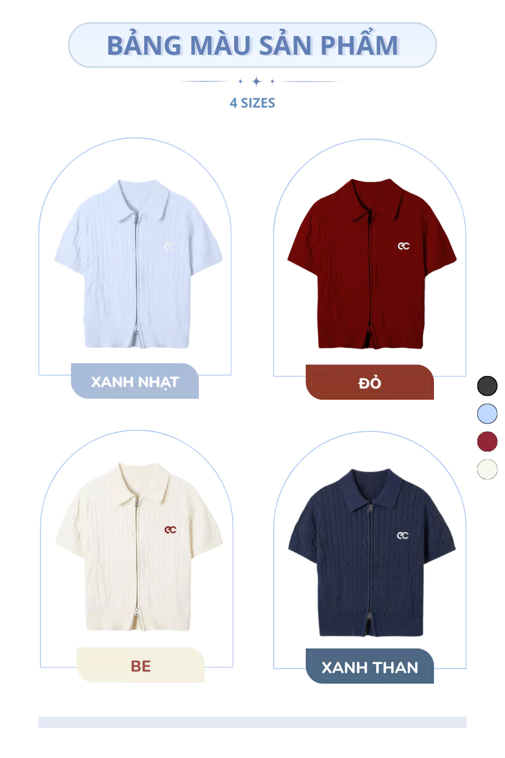 [ECOCHIC x CANIFA] Áo Len Crop Khoá Zip 2 Chiều Logo Ngực Chất Liệu Len Dệt Kim Cao Cấp Chính Hãng HNH EC01